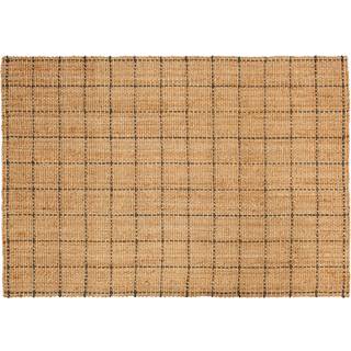 Dixie Freja Tæppe Ternet Naturligt 160x230 Cm - Jutemtæpper Jute Natural - 37854