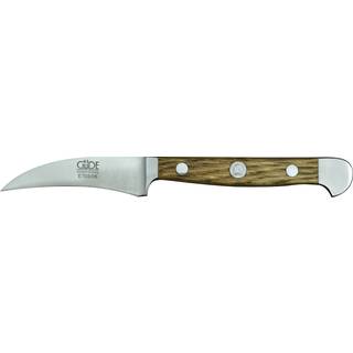 Güde Alpha Fasseiche Schälmesser 6 cm - CVM-Messerstahl - Griffschalen Weinfass-Eichenholz - Braun,Silber