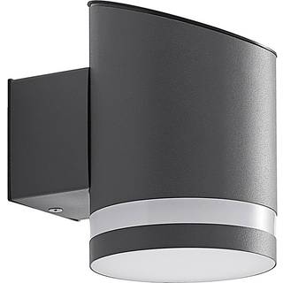 Lindby udendørs LED-væglampe Bentlas, antracit, IP44