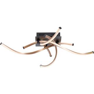 Paul Neuhaus LED-loftlampe Polina, 4 lyskilder, guld, dæmpbar