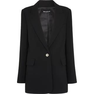 Whistles Whistles Black Boyfriend Crepe Blazer