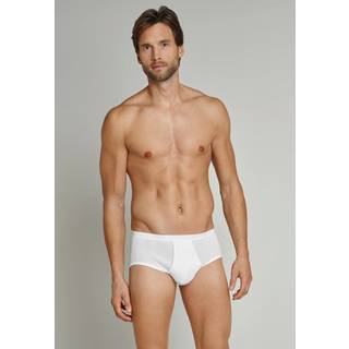 Schiesser Herren Sportslip weiß Ägyptische Baumwolle unifarben