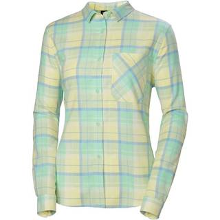 Lokka Organic Flannel L/S Shirt W Mint Plaid (S)