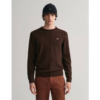 Crewneck Sweater, Dark Brown Melange, S