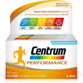 Centrum Performance Multivitamintabletter Mineral Brain Mind Supplement 60 Tabs
