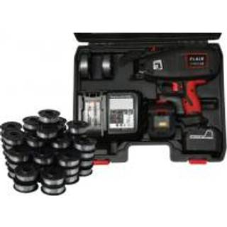 Flair bindemaskine FL-40RT/2 2x14,4V Li-ion batt., lader & 2 ruller. + 50 rl. tråd i kuffert
