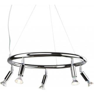 Örsjö Belysning Star rund 5 loftspotlight Ø60 cm Nikkelbelagt messing