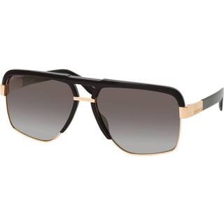 Dsquared2 Mand D2 0084/S 2M2/FQ Solbriller Metal Sort/Guld Sølv Firkantet Spejlet Skygge