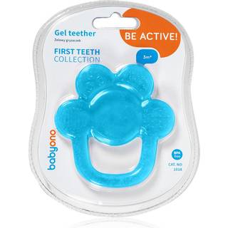 BabyOno Be Active Gel Teether tyggelegetøj, bidering Turquoise Flower 1 stk. - 1 stk.