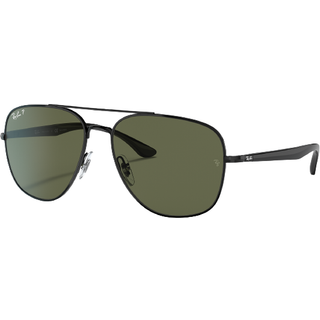 Ray - Ban Unisex RB3683 002/58 Solbriller Metal Sort G15 Firkantet Polariseret