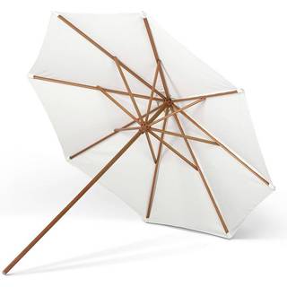 Skagerak messina parasol ø270cm meranti stok med natur dug ø3,5x250cm
