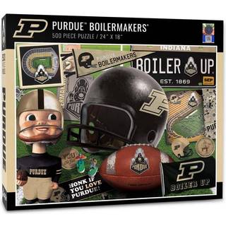 Youthefan NCAA Purdue Boilermakers FB Retro Series Puzzle - 500 stykker hold farver store