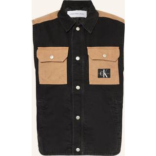 Denim Vest, Denim Black, L