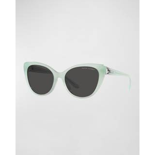 Ralph Lauren RL8215BU Asian Fit 608287 56 Solbriller Kvinder Grøn - Frosted Mint Green - 56mm