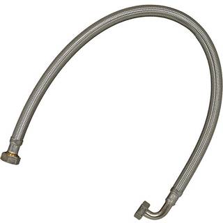 Flexslange rustfrit 1'' 1000mm m/vinkel
