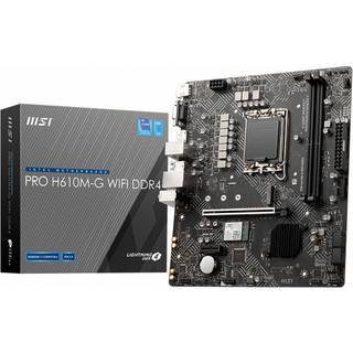 MSI PRO H610M-G WIFI DDR4 - motherboard - micro ATX - LGA1700 Socket - H610 Bundkort - Intel H610 - Intel LGA1700 socket - DDR4 RAM - Micro-ATX