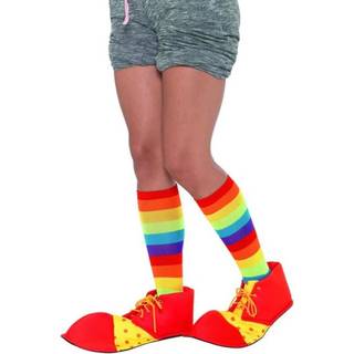 Clown Schuhe rot-gelb