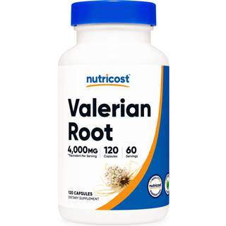 Nutricost – Valerianerod 4000 mg, 120 kapsler