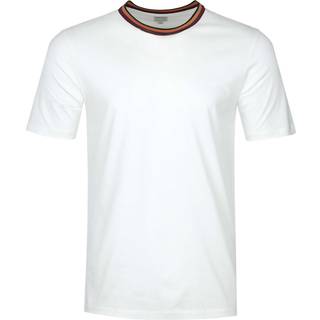 Paul Smith Stripe Rib T Shirt in White - L