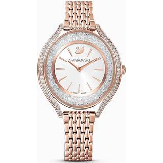 Crystalline Aura Uhr, Schweizer Produktion, Metallarmband, Roséfarben, Roségoldfarbenes Finish