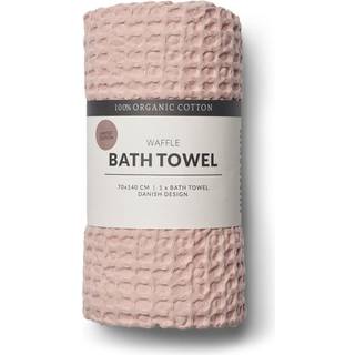 Humdakin Humdakin Waffle badehåndklæde 70x135 cm Blush