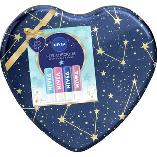 Giftset Nivea Feel Luscious Lip Balm 4pcs