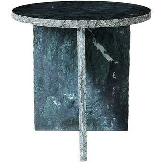 MUUBS Verde sidobord Ø40 cm Grøn marmor