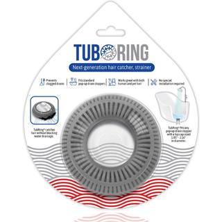 Rulring Ultimate Tub Drain Protector Hair Catcher/Sil/Snare (Gray)
