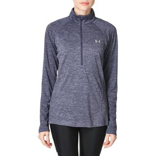 Langærmet T-shirt Under Armour Tech 1/2 Zip - Twist-GRY 1320128-558 Størrelse XS