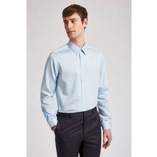 Ted Baker Tailoring Slim Blå 100% Cotton Isla Core Ice SkjorterEU 44 Almindelig