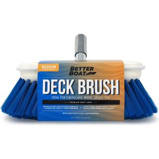 Medium Boat Deck Brush Heavy Duty & Boat Brush Head Marine Deck Brush 8 """" Bristle Cleaning Washing With Bumper 3/4 """" Tr?d til h?ndtagsd?kb?rste