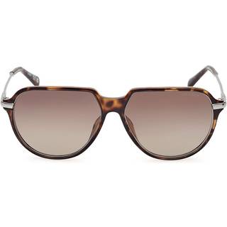 Guess Mand GU00067 52H Solbriller Injiceret Havana Brun Pilot Polariseret