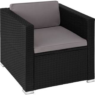 Polyrattan havestol Lignano - sort
