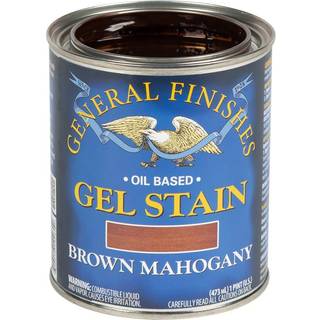 Allmänna ytor Oil Bas Gel Stain 1 Pint Brown Mahogany