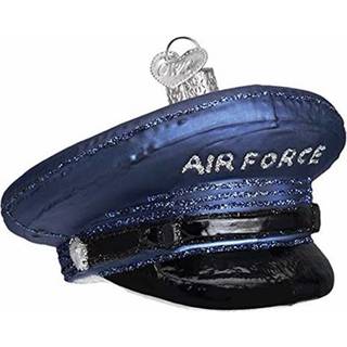 Old World Christmas Air Force Cap Ornament Blue