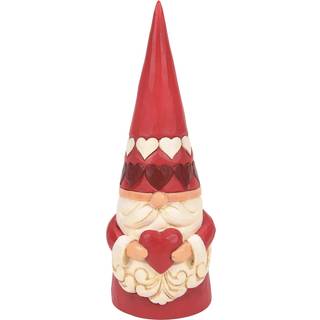 Enesco Jim Shore Heartwood Creek Gnome Holder en Heart Figurine 6,5 tommer flerfarvet
