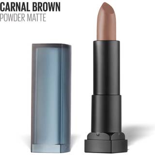 Maybelline New York Color Sensational Nude Lipstick Powder Matte Lipstick Carnal Brown 0,15 ounce (pakke med 1)