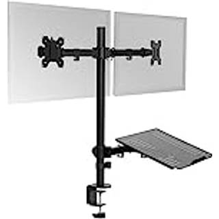 Vivo b?rbar computer og dobbelt 13 til 27 tommer LCD Monitor Stand Up Desk Mount Tall Justerable Stand passer til b?rbare computere op til 17 tom