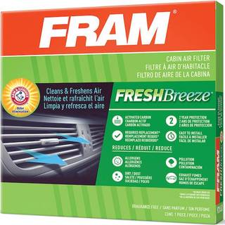 FRAM Fresh Breeze Cabin Air Filter med arm & hammerbagepulver CF11966 til udvalgte Buick Cadillac Chevrolet og GMC k?ret?jer White