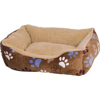 Comfort kurv firkantet Classic LISSI - 80 x 70 x 22 cm - Brun