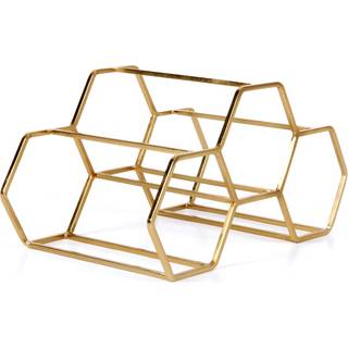 XLBoom Kitchen And Tools - 'Pico' wine rack, S, brass in Brass Iron