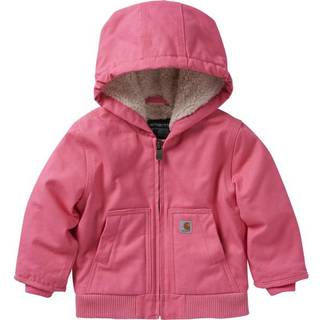 Carhartt Baby Girl's Sherpa-foret h?tte l?rred zip-up jakke lyser?d limonade