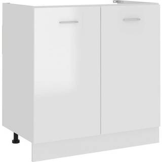 Underskab Lyon 60X46X81,5 Cm Konstrueret Træ Hvid Højglans - 1x bottom cabinet (2 doors) 80 cm