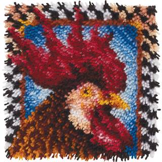 Wonderart Rooster Latch Hook Kit 12 """" X 12 """"