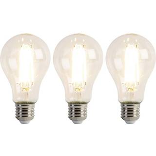 Sæt med 3 stk E27 LED lampe A67 klar 8W 1055 lm 2700K