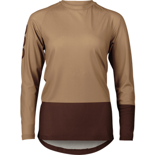 POC Women's MTB Pure LS Jersey Jasper Brown/Axinite Brown, L