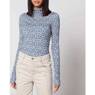 Marant Etoile Lou printed jersey turtleneck top - multicoloured - XS