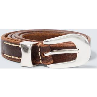 Our Legacy Leather belt - brown - 100CM