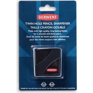 Derwent blyantspidser Twin Hole Pencil Sharpener – til almindelige og jumbopenne