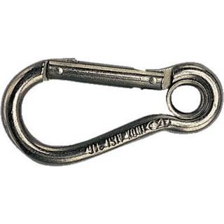 Karabinhage med øje 1852-Marine, rustfrit stål, Ø8 mm, 80 mm